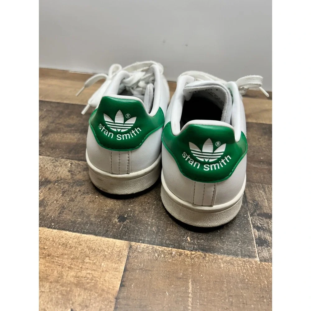 Adidas Stan Smith Sneakers White Green Leather Lace Up Men's Size 7 Shoes‎